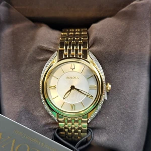 Bulova Classic Diamond Edelstahl Quarz Damenuhr - Bild 1 von 9