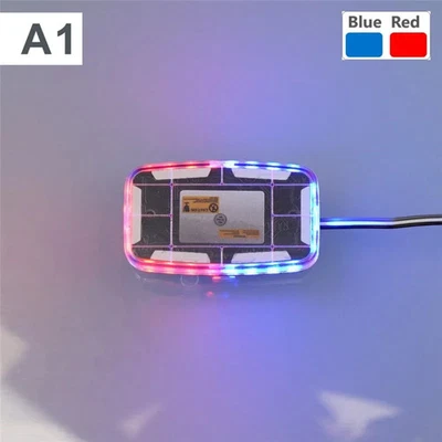 LED Red Blue and Yellow Warning Lights for 1/14 Tamiya RC Truck SCANIA 770S Car - Image 1 of 4