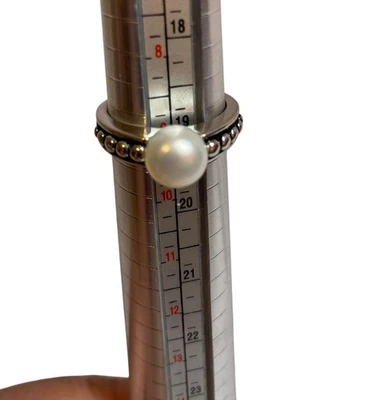 Honora 白色文化珍珠纯银戒指 - 9 码 — 第 1/4 张图片