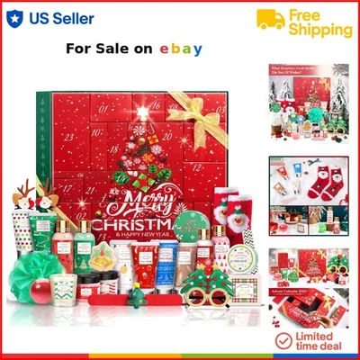 Beauty Advent Calendar 24 Days Gift Set for Women Christmas Spa Joy - Image 1 of 4