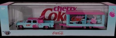 M2 Machines Hauler 1973 Chevrolet Cheyenne Super 30 & Iroc-Z Cherry Coke Chase   - Image 1 of 4