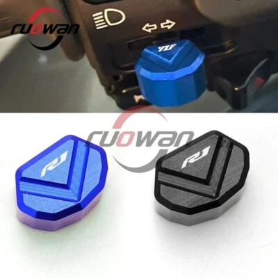 Fit For Yamaha YZF R1 YZF-R1 YZFR1 CNC Switch Button Turn Signal Switch Keycap - Image 1 of 4
