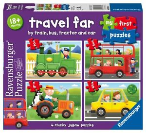 Ravensburger Travel Far, My First Jigsaw Puzzles (2, 3, 4 & 5 Piece) Educational