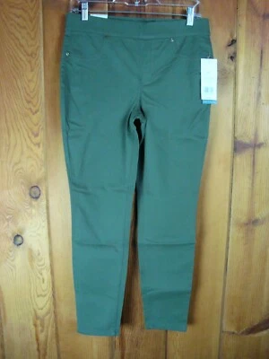 Pantalones chinos New Directions Core Bottom para mujer - verde oliva, talla 6PR Foto 1 de 4