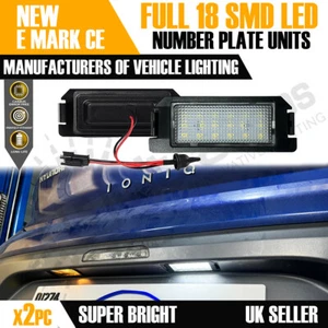2x 18 LED NUMBER PLATE LIGHT UNITS For Hyundai I20 Ioniq Genesis Coupe Veloster - Picture 1 of 8