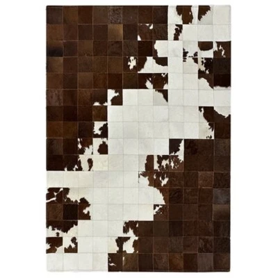 Natural Cowhide Patchwork Rug Carpet Home Decor Cow Skin Rug - Image 1 of 4