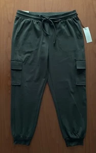 Rachel Zoe Relaxed Fit Versatile Wear Womens L Cargo Style Jogger Pant Green NWT - Picture 1 of 6