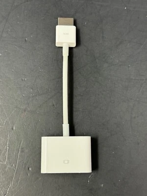 Apple HDMI to DVI Adapter for External Display - White (MJVU2AM/A) - Image 1 of 3