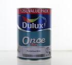 Dulux Once Gloss Pure Brilliant White Paint 1.25L Wood & Metal Interior Exterior