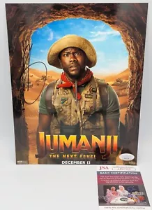 KEVIN HART SIGNED JUMANJI 8X10 MOVIE PHOTO JSA COMEDIAN FRANKLIN FINBAR - Picture 1 of 3
