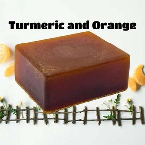 Handmade Herbal Turmeric and Orange Citrus Glycerin Soap, 3.2oz bar - Picture 1 of 3