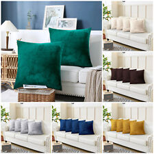 Cushion Covers 18 x 18 Set of 2,4,6 Crushed Velvet Sofa Bed Square Décor Pillows
