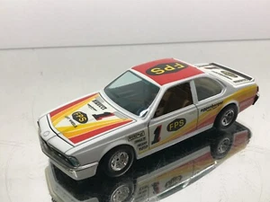 BBURAGO 0173 BMW 635CSI E24 FPS #1 EGGENBERGER -WHITE 1:24- GOOD - 290 - Picture 1 of 7