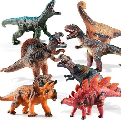 ¡NUEVO!! - TEMI 7 Piezas Jumbo Dinosaurio Juguetes para Niños 3-5, Juguetes Blandos Grandes Foto 1 de 4