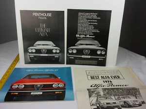 Alfa Romeo 1976 Alfetta GT catalog magazine advertisement lot brochure A19 - Picture 1 of 11