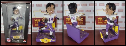Justin Jefferson Bobblehead Minnesota Vikings JJ Cover