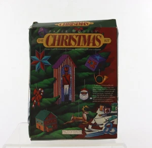 Vintage Activision The Christmas Kit Paper Models Apple II+ IIc IIe Complete - Afbeelding 1 van 3