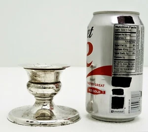 Italian Solid Silver Large sized Candle Votive Holder 1 ½” Marked 800 176F  - Picture 1 of 6