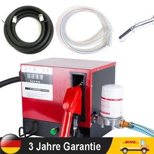 500W 60L/min Dieselpumpe Heizölpumpe Ölabsaugpumpe Kraftstoffpumpe Zapfsäule NEU - Bild 1 von 14