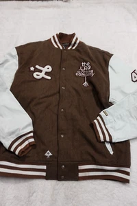 Vintage LRG Lifted Research Group Varsity Letterman Jacket 4XL Wool Leather - Picture 1 of 10