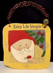 Gnomy’s Diaries By Annekabouke 3x3 Decorative Tile ~Keep Life Simple~ - Picture 1 of 8