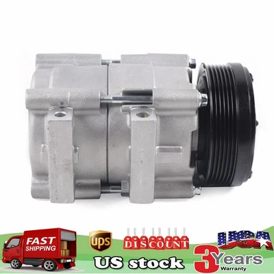 A/C Air Conditioner Compressor & Clutch Assembly For Ford Mustang 4.6L 1996-2006 Foto 1 de 4