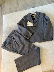 NWT Armani Junior 2 Piece Boys  Suit Sz 8 Set Formal Graduation Ceremony Wool - Picture 1 of 7
