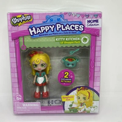 Shopkins Happy Places Sara Sushi Kitty Kitchen Lil' Shoppie Pack Doll Petkins - Image 1 of 4