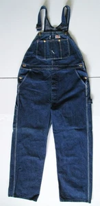 Dickies Bib Overalls Men 40X32 Blue Denim Workwear Farmer Chores - Picture 1 of 9