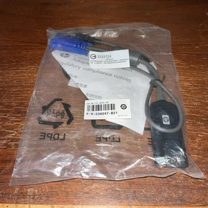 NEW Genuine HP 336047-B21 D33724 KVM Console Interface Adapter Cable USB VGA - Picture 1 of 7