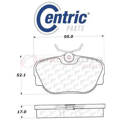 Centric Posi Quiet Disc Brake Pads w Shims for 1999-2004 Land Rover bn - Imagem 1 de 4