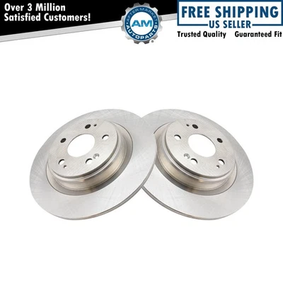 Juego de rotores de freno traseros sólidos para Acura MDX 2017-2020 Foto 1 de 3