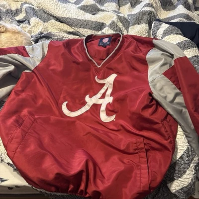 Jaqueta Quebra-Vento Alabama Crimson Tide Logotipo Vintage, Tamanho X-Grande - Imagem 1 de 3
