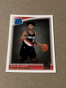 Anfernee Simons 2018-19 Donruss Rated Rookie Card #186 Portland Trail Blazers - Picture 1 of 2