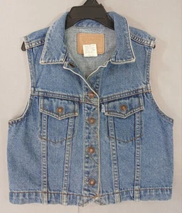 Levis Denim Vest Kids 6X Youth Boys Girls Trucker Jacket Western Vintage - Picture 1 of 7