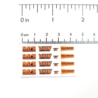 RC 1/10 Scale Wheels Stickers Decal Rim Car Drift Onroad Garage Miniature Body - Image 1 of 4