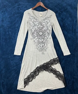 Vocal Y2K Women Fairy Grunge Dress S Edgy Goth Whimsigoth Rhinestone Lace - Picture 1 of 19