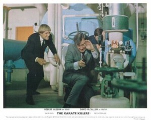 The Karate Killers original lobby card David McCallum Robert Vaughn with guns