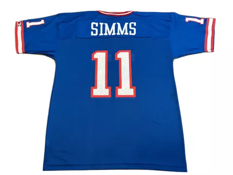 Vintage 90s Champion NFL New York Giants Phil Simms Football Jersey Mens L 44 Cover