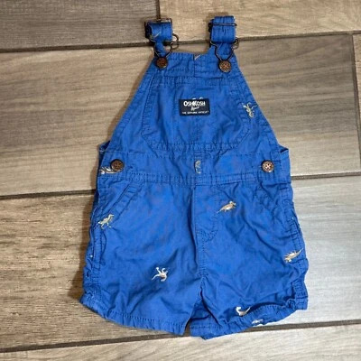 Комбинезон детский OshKosh Bgosh Dinosaur вышитый синий комбинезон 6/9 мес - Изображение 1 из 4