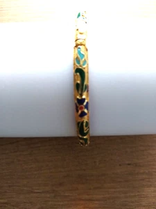 Cloisonné Emaille vergoldet Armband aus 1980's - Bild 1 von 7