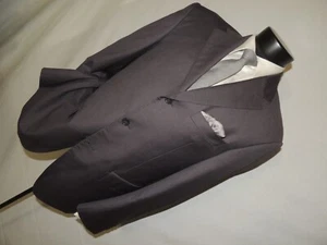 L-091621 Ermenegildo Zegna 3 button dual vents Gray 100% wool coat jacket 44 R - Picture 1 of 9
