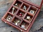 LOT of 9 Nautical Brass key rings key chains Vintage Style Steampunk Gift Set 