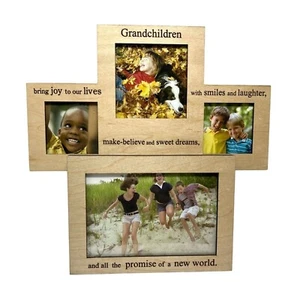 Wooden Grandchildren Photo Frame - Picture 1 of 2