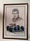 Ayrton Senna 1960 To 1994 Williams Limited And Framed Print  Very Rare