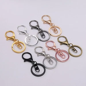 5PCS Lobster Clasps Clips Bag Key Ring Hook Findings Chain Keychain - Picture 1 of 14
