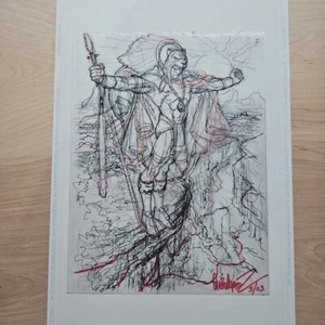 Jose Luis Garcia Lopez | Signed Original Art Sketch Prelim | QUETZAL'S WARRIOR - Picture 1 of 17