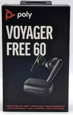 Poly - Plantronics  Voyager Free 60 True Wireless Earbuds - Noise Cancelation - Image 1 of 3