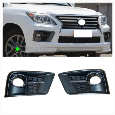 2pcs Front Fog Light Cover Lamp Frame Trim For Lexus LX570 2012 2013 2014 2015 - Изображение 1 из 4