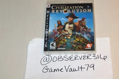 Sid Meier's Civilization Revolution (Sony PlayStation 3, 2008) PS3 NEW SEALED - Image 1 of 4